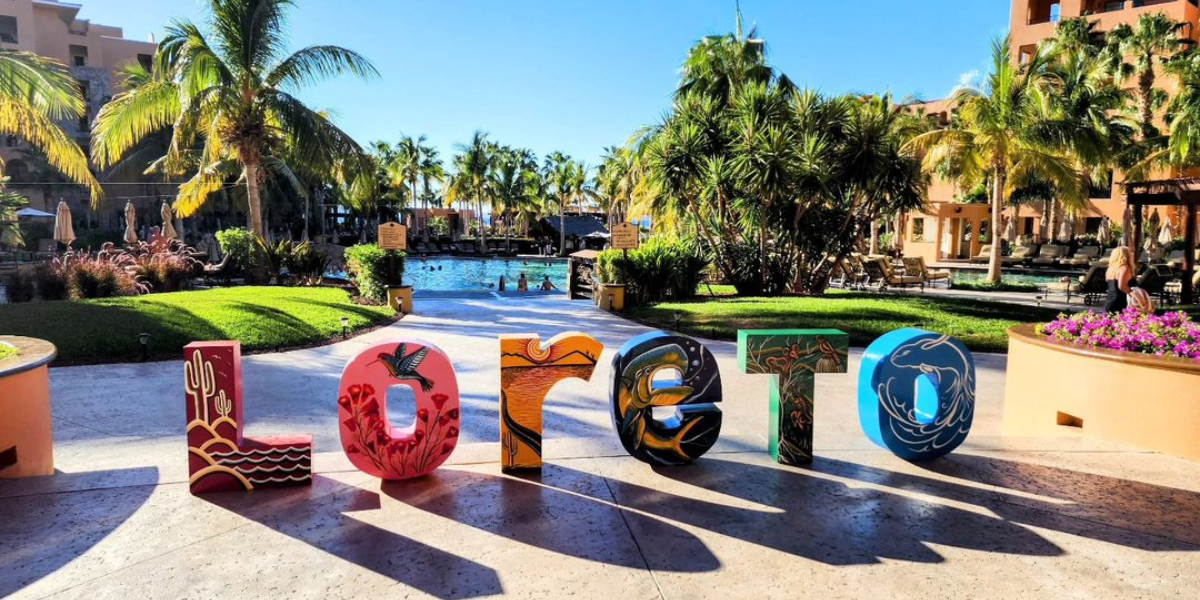 Loreto Letter Sign At Villa Del Palmar Loreto