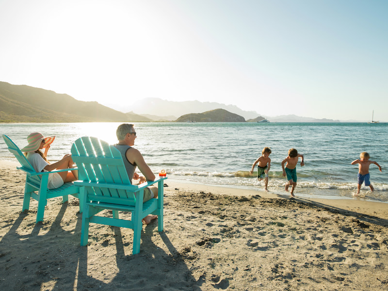 Loreto Beach On Summer Season Loreto Beach On Summer Season