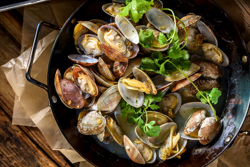 Chocolate Clams Dish