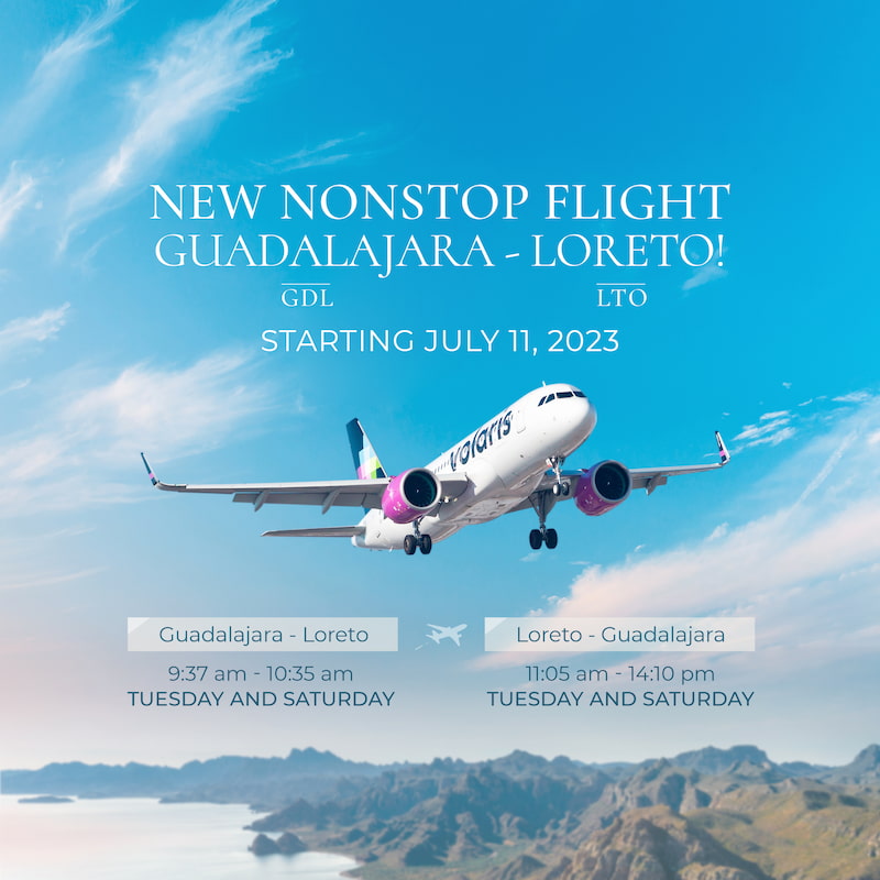 Direct Flights from Guadalajara to Loreto Villa del Palmar Loreto
