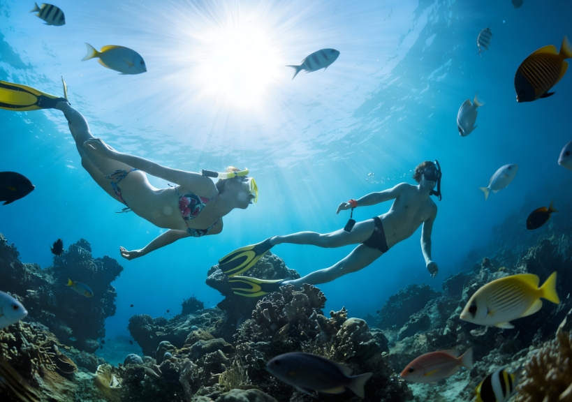 Snorkeling At Danzante And Del Carmen Islands